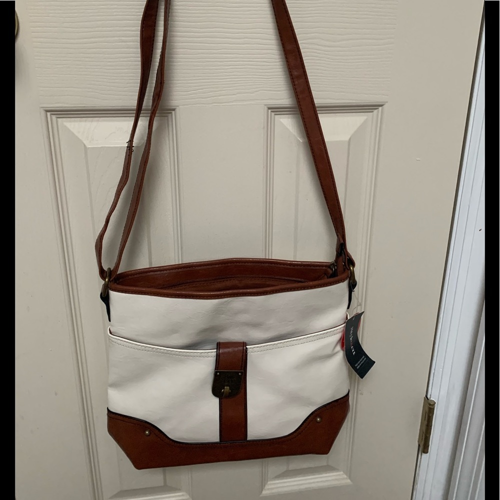 Style & Co claw/ whiskey adjustable strap crossbody bag